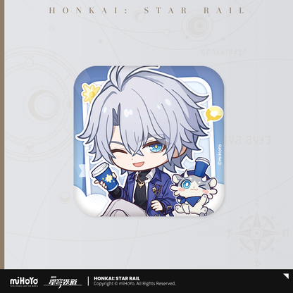 【Pre-Order】Honkai: Star Rail - Astral Express Journey Series Chibi Tinplate Square Badge Ver.2