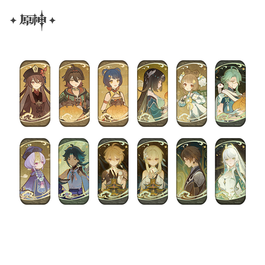【Pre-Order】Genshin Impact - The Moon Amidst Wandering Clouds Series Liyue Theme Paper Badge