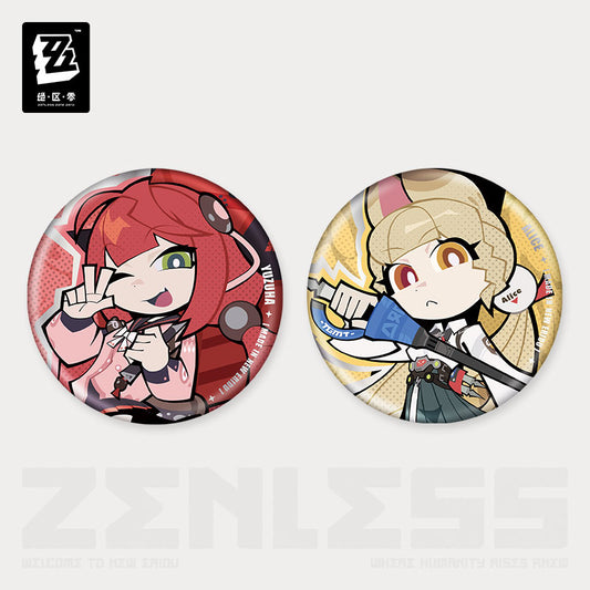 【Pre-order】Zenless Zone Zero - New Eridu Series Chibi Tinplate Badge: Spook Shack