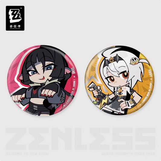 【Pre-Order】Zenless Zone Zero - New Eridu Series Chibi Tinplate Badge: Unknown Faction