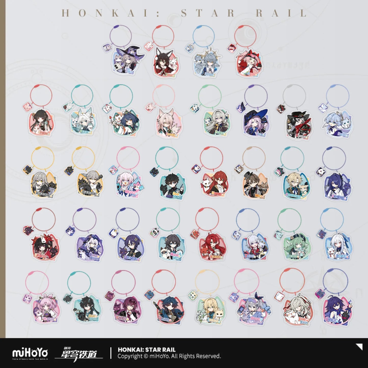Honkai: Star Rail - Little Cat Series Acrylic Keychain