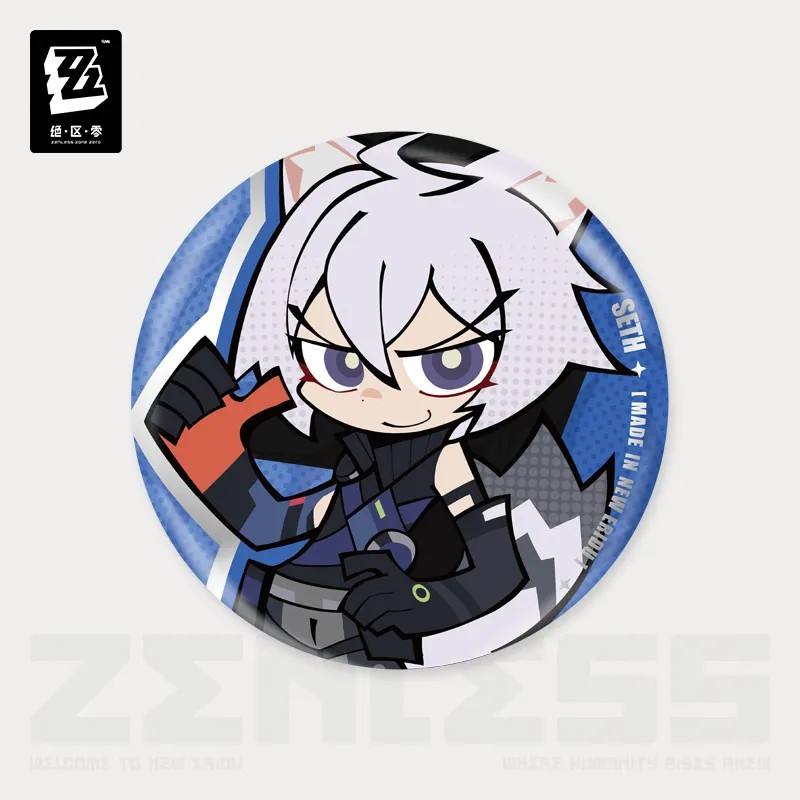Zenless Zone Zero - New Eridu Series Chibi Tinplate Badge Zenless Zone Zero - New Eridu Series Chibi Tinplate Badge