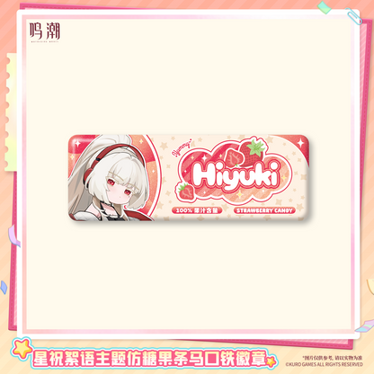 【Pre-Order】Wuthering Waves - Pastel Wishes Themed Candy-Stripe Tin Badge