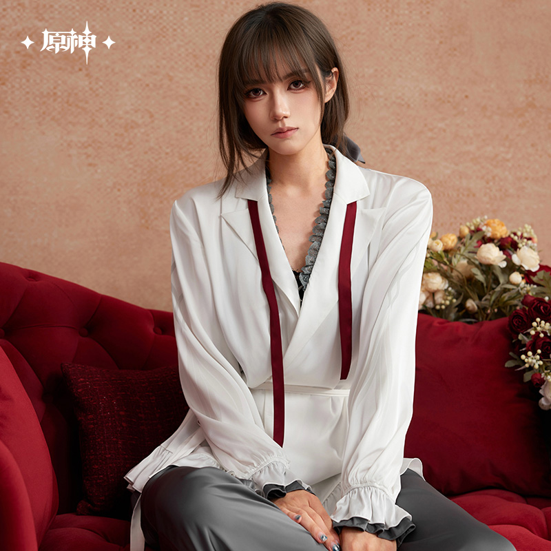 【Pre-Order】Genshin Impact - Teatime Reverie Series Arlecchino Pajama Set（Hair Tie Included）