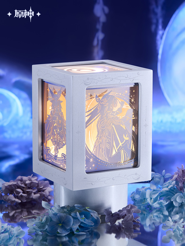 【Pre-Order】Genshin Impact - Silvermoon Hall Selenic Chronicles Series Rotating Paper-Carving Night Light Music Box Set