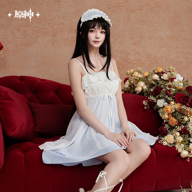 【Pre-Order】Genshin Impact - Teatime Reverie Series Columbina Nightgown Set（Sleep Mask Included）