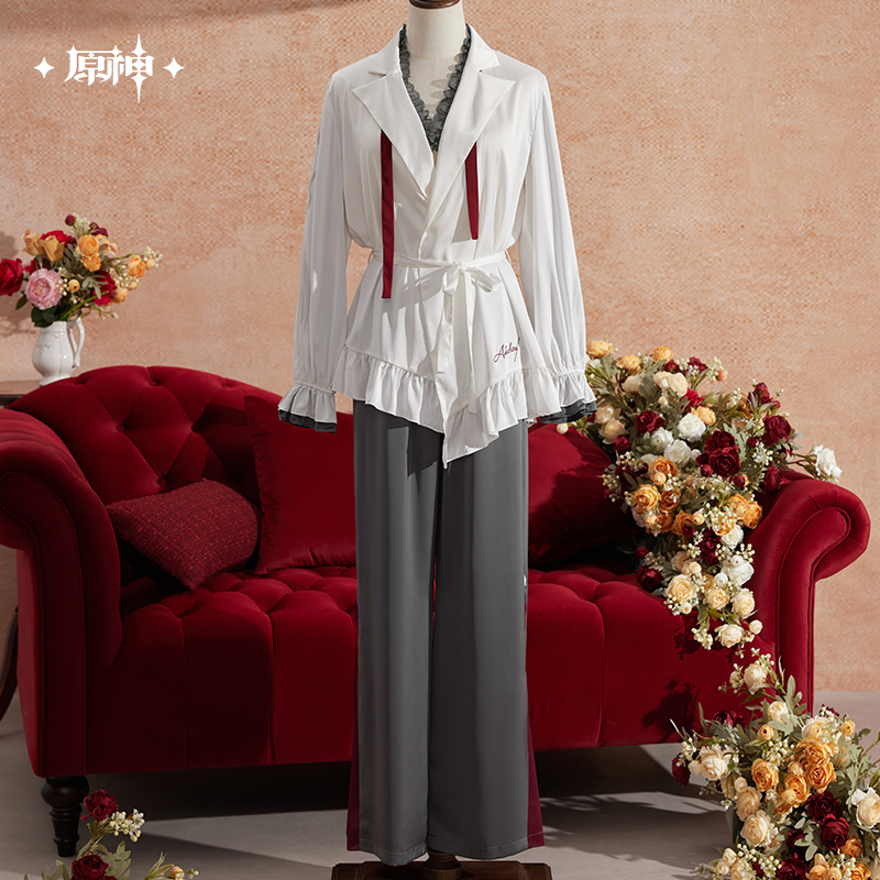 【Pre-Order】Genshin Impact - Teatime Reverie Series Arlecchino Pajama Set（Hair Tie Included）
