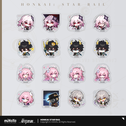 Honkai: Star Rail - Pom-Pom Gallery Chibi Sticker Pack