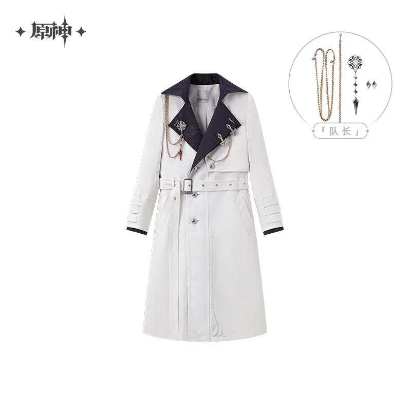 Genshin Impact - Frost And Flame Series Harbinger Trench Coat (with Brooch)